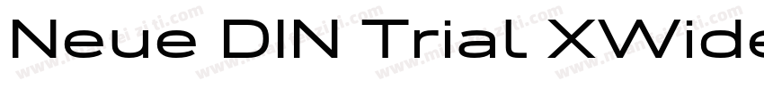 Neue DIN Trial XWide SemiBold字体转换